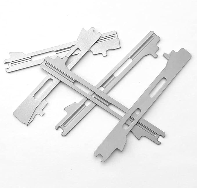 2PCS Stainless Slider Replacements Fit for Microtech UTX85 and Ultratech Series DIY Making Accessory(Small)