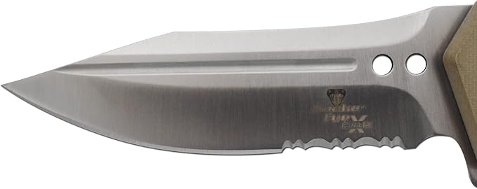 Snake Eye Xtreme Collection Pivot Langford Folding Ball Bearing Flipper Liner Lock Pocket Knife (Brown)