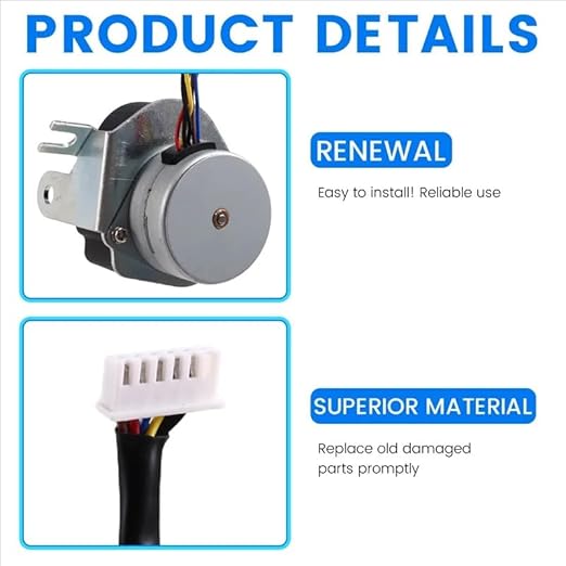Stepper Motor Assembly 0G6453 0G6454 - Compatible with GTH990 HSB Generator for GENERAC Guardian Premium Replacement Part for Generator Repair &amp Maintenance Durable Stepper Motor Accessory