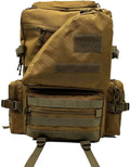 Tactical Backpack Military Molle Hiking 56-75L military fan outdoor hiking mountaineering bag tactical bag khaki
