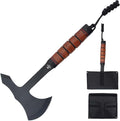 Snake Eye Tactical Tomahawk Gaming Steel Axe with Nylon Sheath 11 Outdoor-Recreation Camping Hunting Hatchets &amp Games for Adults (Black &amp Brown)