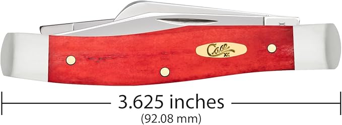 Case Cutlery CA10762: Stockman Dark Red Bone
