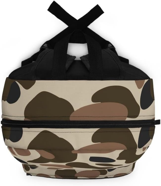 Camo Fishing Duck Deer Hunting Bookbag/Old School Camo Backpack/Trendy Camo Travel bag
