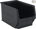 Quantum Storage Systems QMS533BR Magnum Recycled Plastic Heavy Duty Part Organizer Black Bins 20 L x 13 W x 12 H 3 Pack