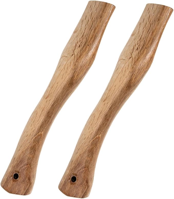 POPETPOP 8pcs Wooden Axe Replacement Handle Grip Wood Handle for Axe Types Easy to Install Comfortable to Hold
