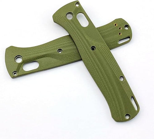 1 Pair Scales Handle Fits for Benchmade Bugout 535 Custom Green G10 Handle Patch Replacement