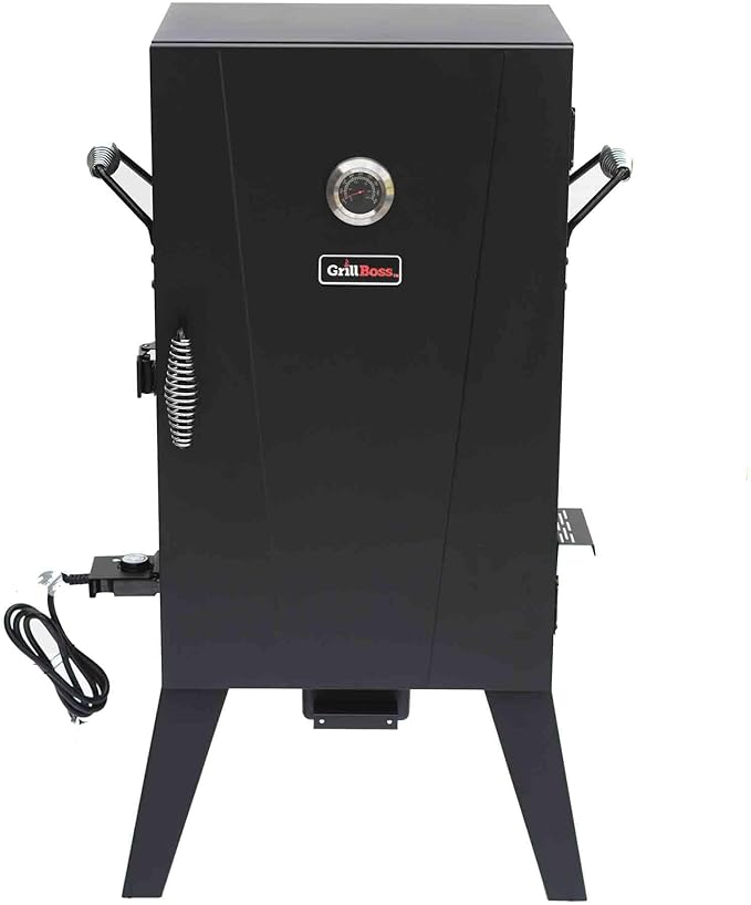 Grill Boss Electric Pellet Smoker Vertical BBQ with Digital Controls Black
