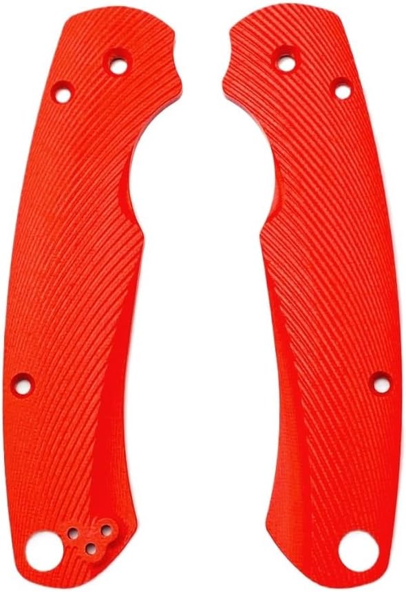 1 Pair Custom G10 Scales Handle Fits for C81 DIY Making Replacement Accessory(Red)