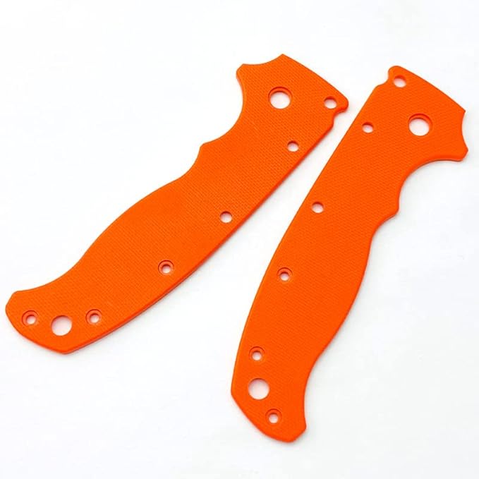 1 Pair Custom G10 Scales Handle Fits for Demko AD20.5 DIY Making Accessory(Orange)