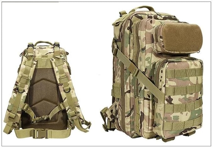 Tactical Backpack Military Molle Hiking Tactical camouflage black
