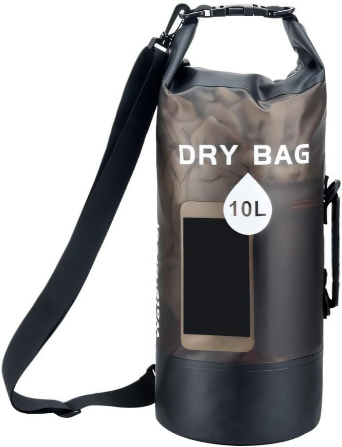 MiOYOOW Dry Bag 10/20L Waterproof Dry Backpack Portable Roll Top Sack Bags for Kayaking Boating Canoeing Camping Swimming