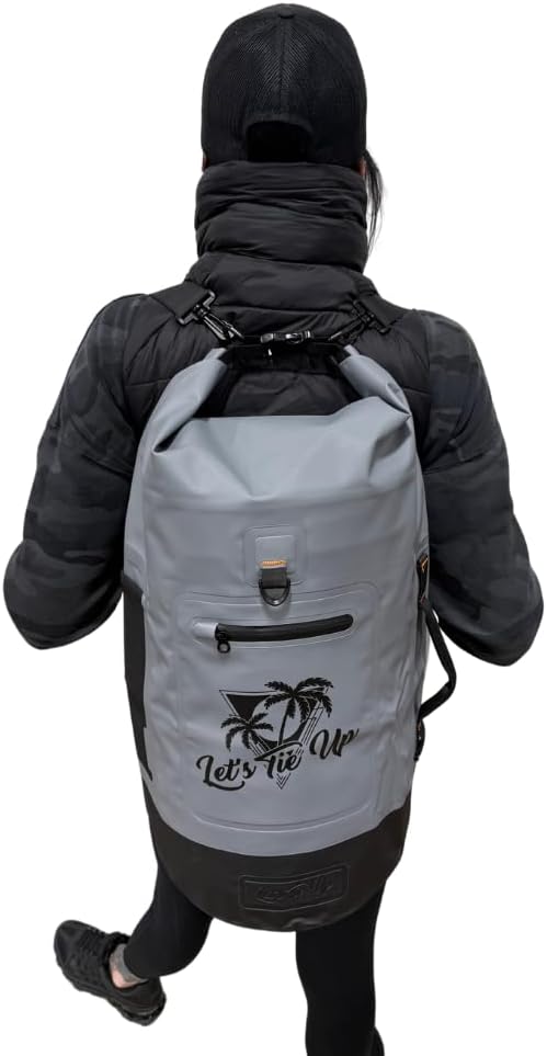 Let's Tie Up Waterproof Dry Bags for Boating and Outdoors | Ultimate Roll-Top Dry Bag: Style Functionality and 100% Waterproof Protection for All Your Boating and Outdoor Adventures | 30L