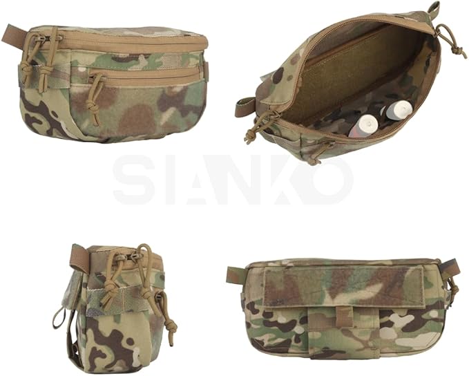 Dual Use Tactical Storage PouchEDC Tool Admin Sundry Waist BagAirsoft Hunting Military Utility Multifunctional Vest Extension Attachment Bag