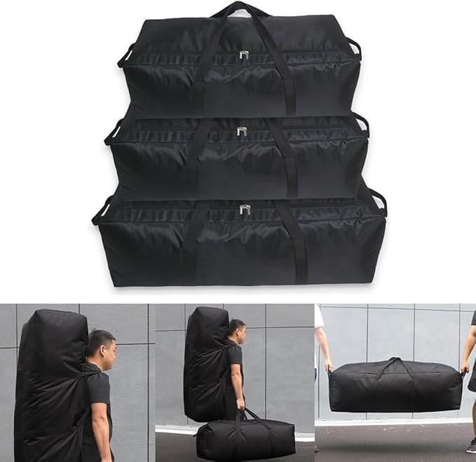 Extra Large Duffle Bag for Travel Heavy Duty Camping Waterproof 55L/100L/150L Travel Bag Handbag Super Large Waterproof Dry Camping Traveling Duffle Bag(100L 90 * 38 * 30cm)