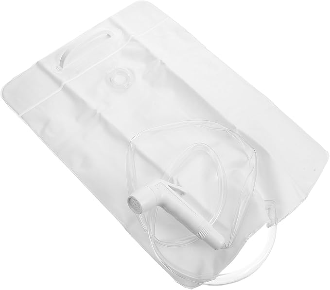 Portable Camp Shower Pouch 10l Outdoor Camping Shower Bag with White Handle Lightweight Water Storage for Hiking and Travel