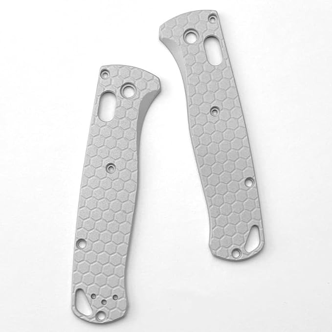 1 Pair Scales Handle Fits for Benchmade Bugout 535 CNC Aluminum Alloy Handle Patch