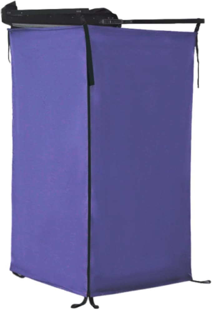 Vaveren Vehicle Side Shower Tent Restroom Outdoor Dressing Room Shower Room Privacy Shelter Bathroom for Camp Outside Truck Travel Deep Blue