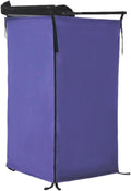 Vaveren Vehicle Side Shower Tent Restroom Outdoor Dressing Room Shower Room Privacy Shelter Bathroom for Camp Outside Truck Travel Deep Blue