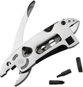 Multi Function Folding Plier 3 in 1 Pocket Knife Wrench Wire Cutter Multitool Adjustable Foldable Wrench Pliers Stainless Steel Tool for Outdoor Survival Camping