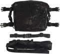 Tactical Chest Rig Expansion PackLarge Capacity MOLLE Admin Open Top PouchWaist Bag Expansion Pack for Split Chest Pack