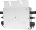 Solar Power Inverter 800W Solar Powered Inverter with LCD Display 22-50VDC 120V (90-140VAC) &amp 230V (170-260VAC) for Commercial Areas Power Plants and Schools (Silver)