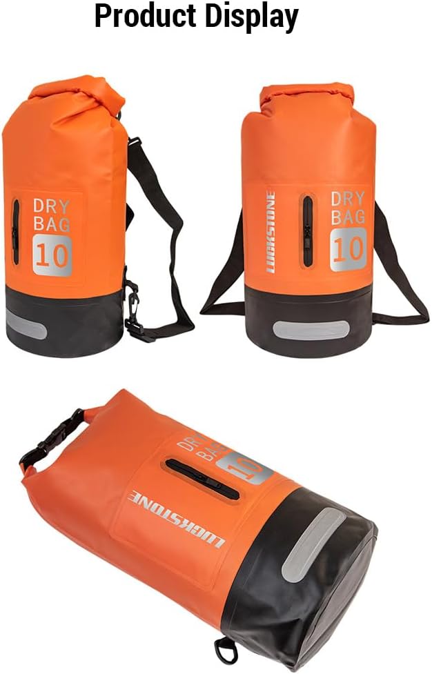 Waterproof Dry Bag Dry Bags for Kayaking Waterproof Dry Bag 10L/20L Large-Capacity Bucket Bag with Shoulder Straps Lightweight Backpack for Rafting Swimming Kayaking Camping