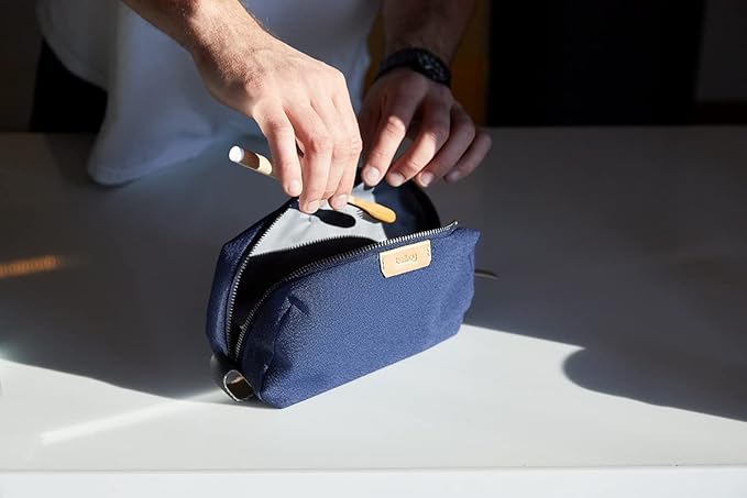 Bellroy Toiletry Kit (Unisex Toiletry Bag Zipper Closure Water-Resistant Lining Toothbrush Sleeve with Magnetic Closure Internal Mesh Pocket Organization) -Bronze