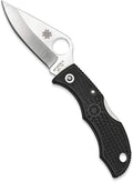 Spyderco Ladybug 3 Lightweight Folding Knife 1.9 VG-10 Steel Blade PlainEdge FRN Handle Black - LBKP3