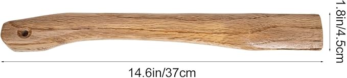 Wood Replacement Handle for Camp 14.6 Inch Hatchet Handle Replacement Hickory Hatchet Handle Replacement 37x4.5cm