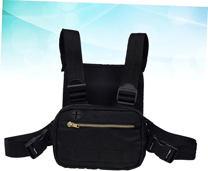 Small Sling Bag Chest Pack Vest Bag Front Pouch for Cell Phones Fashion Vest for Women Outdoor Accessory