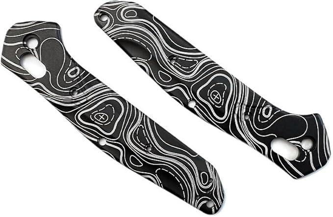 1 Pair Aluminum Alloy Scales Fits for Osborne 940 CNC Handle Patch Replacement