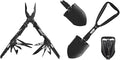 SOG 18-Tool PowerPint Mini Compact Stainless Steel Multi-Tool &amp 18.25 Folding Survival Shovel with Saw Edge and Carry Case