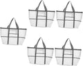 DOITOOL 2pcs Tote Handle Mesh Toy Use Bag Beach Organizer for Organizers Shower Basket Outdoor with Whitex5pcs 59x36cmx5pcs