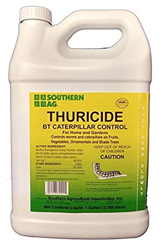 Southern Ag Thuricide BT For Control of Caterpillars &amp Worms 1 Gallon - 128oz