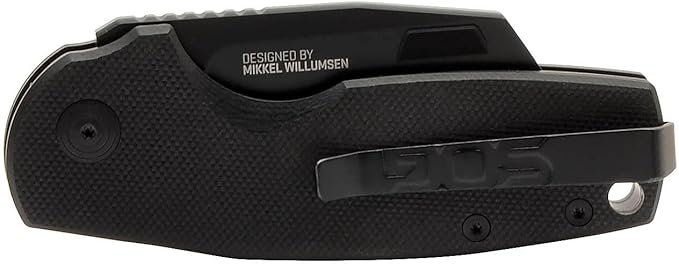 SOG Stout SJ Cleaver Daily Ambidextrous Pocket Folding Knives with Slip Joint Mechanism | G10 Handle | CRYO D2 Steel Blade