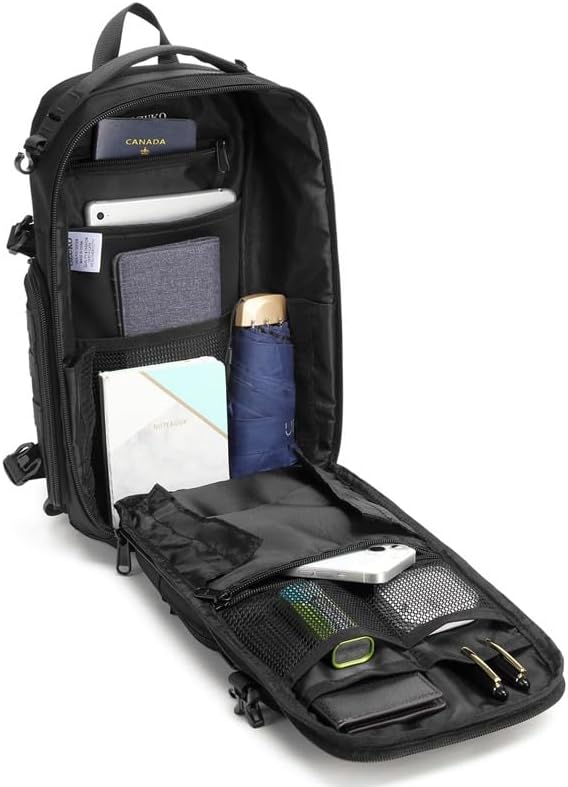 Sling Bag Tactical Sling Backpack Anti Theft Shoulder Crossbody Bag Water Resistant Travel Lightweight Casual Daypack(Gray)