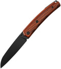 Petrified fish PF719 Patte Folding Knife3.38 14C28N Steel Black Stonewashed Blade Cocobolo Wood Handle Thumb Stud Liner lock Pocket Knife