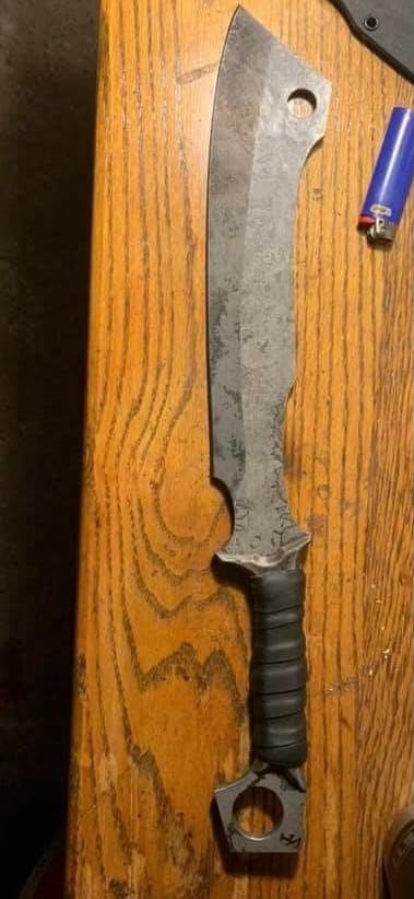 OLDZ CRAFTZ- Handmade High Carbon Steel Chopping Blade Sword Full Tang Outdoor Hunting Camping Hiking Survival with Protective CoverCosplay Swords LARP Sword Prop Swords Cosplay &amp Gifts