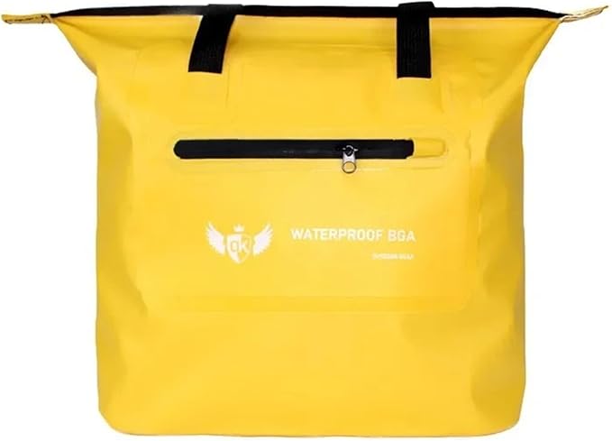 Snacko PVC Waterproof Dry Bag for Swimming Rafting and Kayaking - Durable Floating Shoulder Bag for Outdoor Adventures(Yellow)