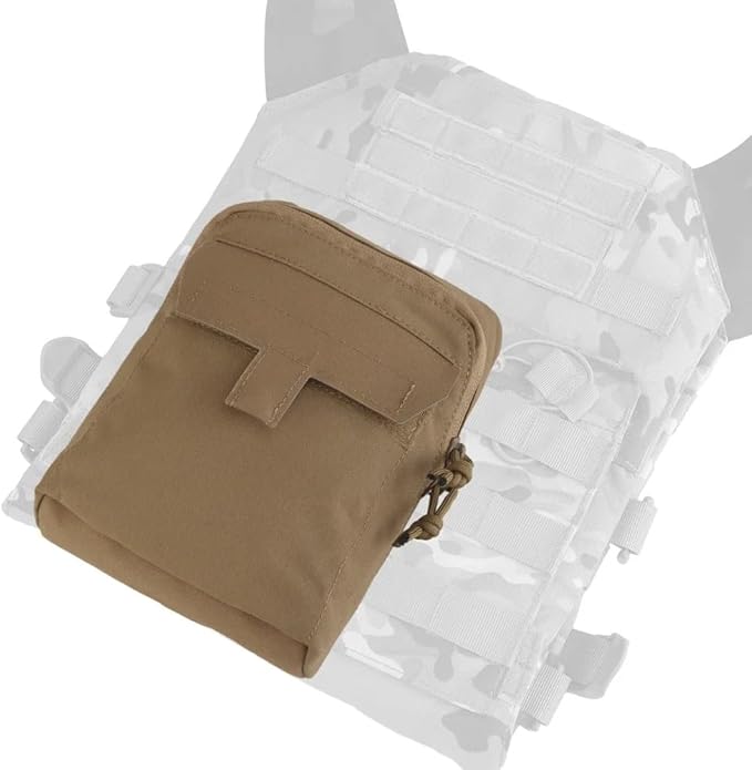 MOLLE GP Tactical Utility Pouch - Multi-Functional Magazine Tool Sundry Storage Abdominal Bag for Airsoft Shooting Vest Belt Hiking Hunting(Coyote Brown)