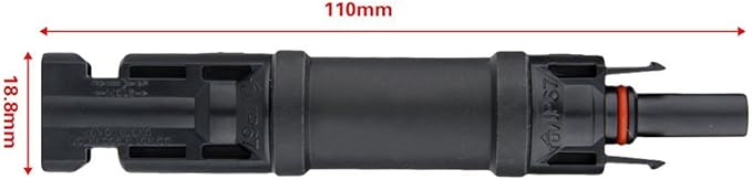 ACOPOWER 15A 4 Pair in-Line Diode Connector Solar Panel Cable Connectors