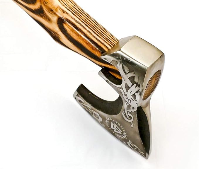 Custom Handmade Stainless Steel Viking Axe with Gorgeous and Solid Wood Handle (EX-1106)