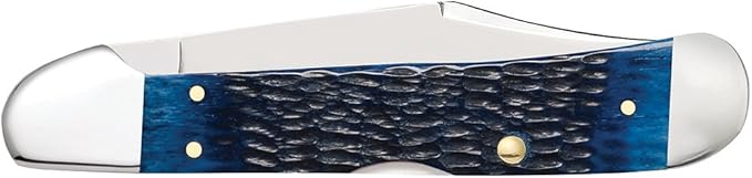 CASE XX WR Pocket Knife Navy Blue Bone Copperlock Item #7064 - (61549L SS) - Length Closed: 4 1/4 Inches