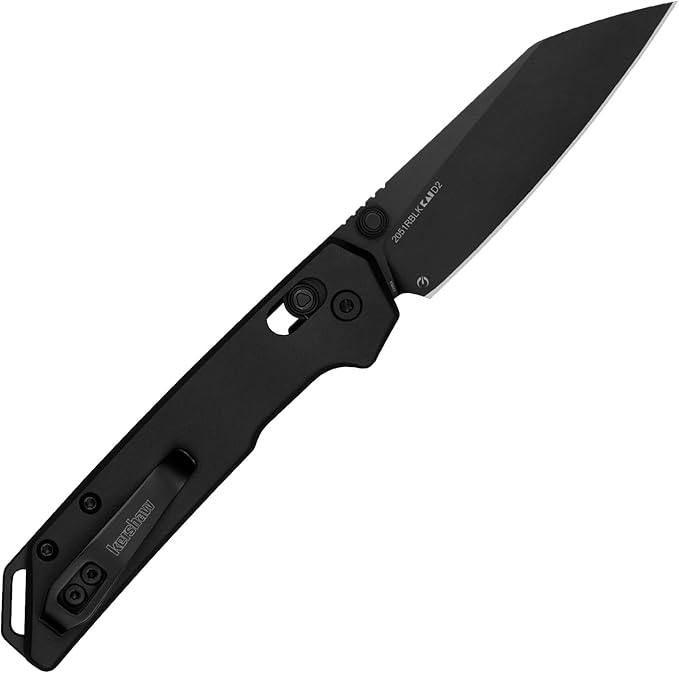Kershaw Mini Iridium Folding Pocket Knife 3 inch D2 Steel Blade DuraLock Aluminum Handle Pocketclip