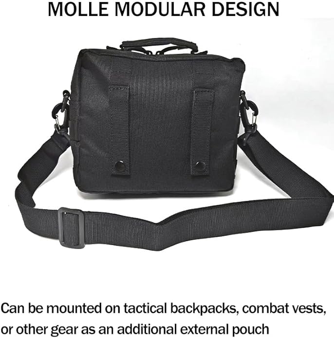 Tactical Messenger Bag MOLLE Crossbody Pack Small for Men Shoulder Straps Included