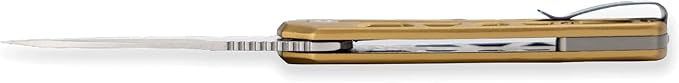 Buck Knives 812 Trace Folding EDC Knife 3.23” Pocket Knife Blade Aluminum Handle 7Cr17MoV Steel Drop Point Folding Blade Bronze 3.95 oz