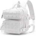 Outdoor Sports Pack Hiking Bag Tactical Rucksack Camo Knapsack Combat Camouflage Tactical 9L Molle Backpack - White