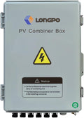 Solar 6 String PV Combiner Box with Lightning Arreste 15A Rated Current Fuse and 2P 63A Circuit Breakers for On/Off Grid Solar Panel System (6 String PV Combiner Box)