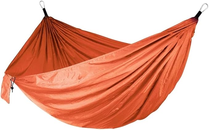 Portable Hammock Portable Hammoc Double Single Camping Hammocks Lightweight Swing Bed for Outdoor Beach Garden Backyard for Backpacking Beach (Color : Orange)