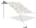 Beach Canopy with Windproof Ropes &amp Sandbags Beach Tent Sun Shade Sun Shelter for Camping Trips Fishing Backyard Fun or Picnics Easter Egg